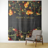 Gelber Hibiskus und Schwalben Wandteppich (Beispiel)