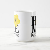 Gelber Hibiskus ZUHAUSE Melbournes Kaffeetasse (Mittel)