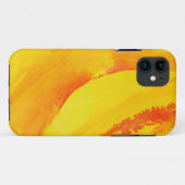 gelber Hintergrund. Aquarell auf Papier Case-Mate iPhone Hülle (Rückseite (Horizontal))