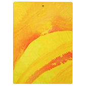 gelber Hintergrund. Aquarell auf Papier Klemmbrett (Rückseite)