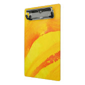 gelber Hintergrund. Aquarell auf Papier Mini Klemmbrett (Gewinkelt2)