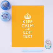 Gelber Hintergrund des Verkehrs Behalte Ruhe und T Flyer (Einzeln)