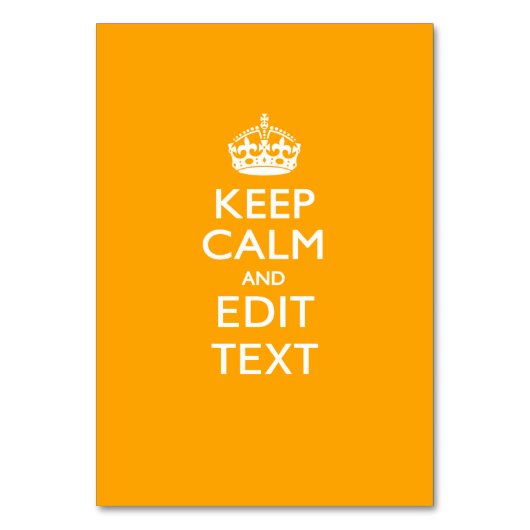 Gelber Hintergrund des Verkehrs Behalte Ruhe und T Tischnummer (Vorderseite)