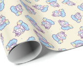 Gelber Hintergrund des zauberhaften Einhornwickelp Geschenkpapier (Rolleneckpunkt)