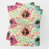 Gelber Hintergrund für Afrikanisch-amerikanische M Geschenkpapier Set (Beispiel)