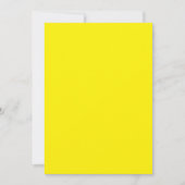 gelber Hintergrund mit schwarzer Grenze Dankeskarte (Vorderseite)