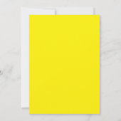 gelber Hintergrund mit schwarzer Grenze Dankeskarte (Rückseite)