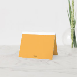 gelber Hintergrund mit schwarzer Grenze Dankeskarte