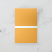 gelber Hintergrund mit schwarzer Grenze Dankeskarte (Innenseite)