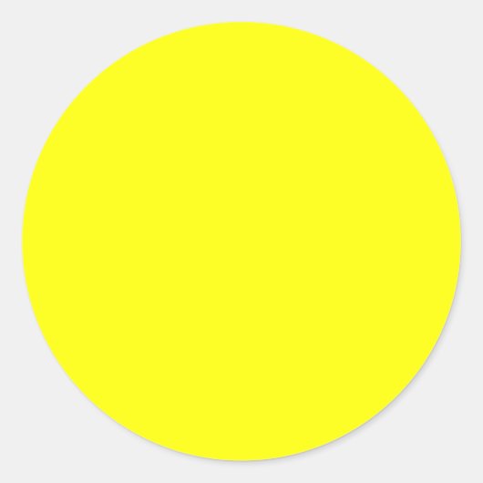 Gelber Hintergrund Runder Aufkleber (Vorderseite)