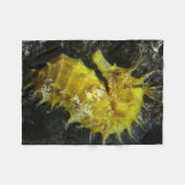 Gelber Hippokamp Guttulatus des Seepferd-| Fleecedecke (Vorderseite (Horizontal))