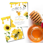 Gelber Honig für Wasserfarben Brautparty Einladung