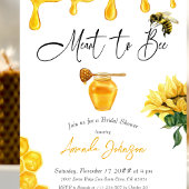 Gelber Honig für Wasserfarben Brautparty Einladung
