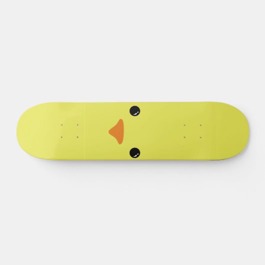 Gelber Huhn-Tier-Gesichts-Entwurf Skateboard (Horizontal)