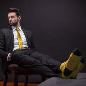 Gelber Hühner-Bauer Krawatte