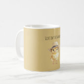 Gelber Hühnerhut Kaffeetasse (Vorderseite Links)