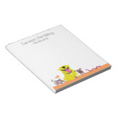 Gelber Hund und Katze Fische Schlange Maus Notizblock (angewinkelt)