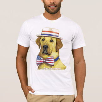 Gelber HundefarbShirt T-Shirt