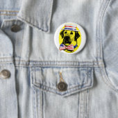 Gelber Hundeknopf Button (Beispiel)