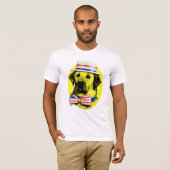 Gelber Hundeshirt T-Shirt (Vorne ganz)