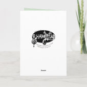 Gelber Husky-Hund und Blattwerk Zeichnend Karte (Rückseite)