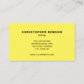 Gelber HVAC-Dienst Visitenkarte (Rückseite)