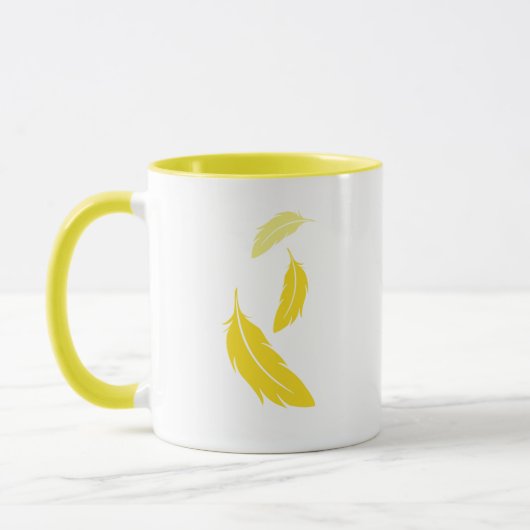 Gelber Inder Ringneck Papagei Tasse (Links)