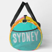 Gelber Individuelle Name aus gemischtem Obst Duffle Bag (Rechts)
