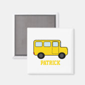 Gelber Individuelle Name Magnet (Vorderseite/Rückseite)