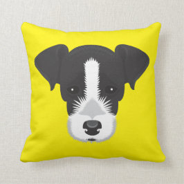 Gelber Jack-Russell-Terrier Kissen
