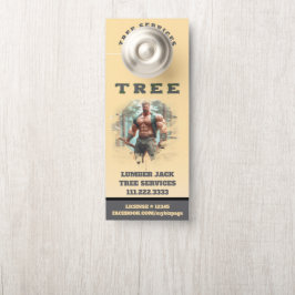 *~* Gelber Jack, TREE Services QR Tür Türanhänger