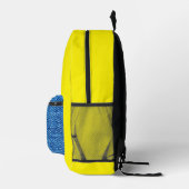 Gelber Jeak Bedruckter Rucksack (Rechts)