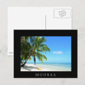 Gelber Kajak auf schwarzer Karte mit weißem Sand (Vorne/Hinten)