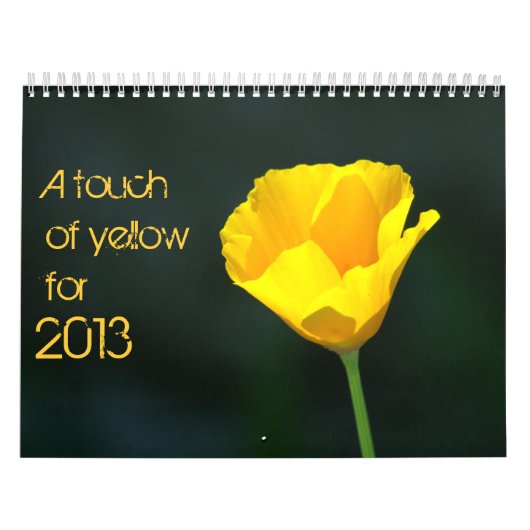 Gelber Kalender für 2013 (Titelbild)