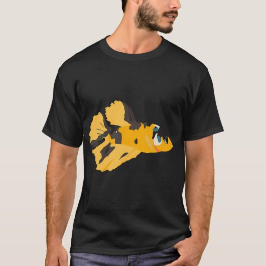 Gelber Kampffisch T-Shirt (Vorderseite)