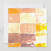 Gelber Karierter Pfirsich Ankündigung (Rückseite)