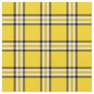 Gelber karierter Tartan Stoff