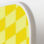 Gelber Karo Pickleball Paddel Schläger (Linke Seite)