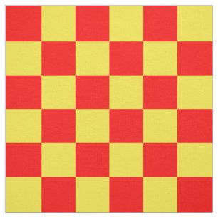 Gelber Karo Prüfmuster-Design Stoff