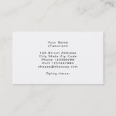 Gelber Käse mit Löchern Visitenkartenvorlage Visitenkarte (Rückseite)