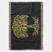 Gelber Keltenbaum Decke (Vorderseite Vertikal)