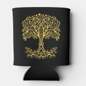 Gelber Keltenbaum Dosenkühler (Rückseite)