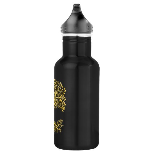 Gelber Keltenbaum Edelstahlflasche (Rechts)