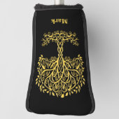 Gelber Keltenbaum Golf Headcover (Rotieren 90)