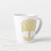 Gelber Keltenbaum Milchtasse (Rechte Ecke)