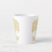 Gelber Keltenbaum Milchtasse (Vorderseite)