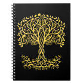 Gelber Keltenbaum Notizblock (Vorderseite)