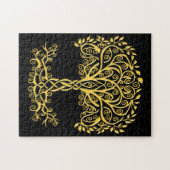 Gelber Keltenbaum Puzzle (Horizontal)