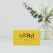 Gelber Kiefernwald Visitenkarte (Stehend Vorderseite)