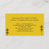 Gelber Kiefernwald Visitenkarte (Rückseite)